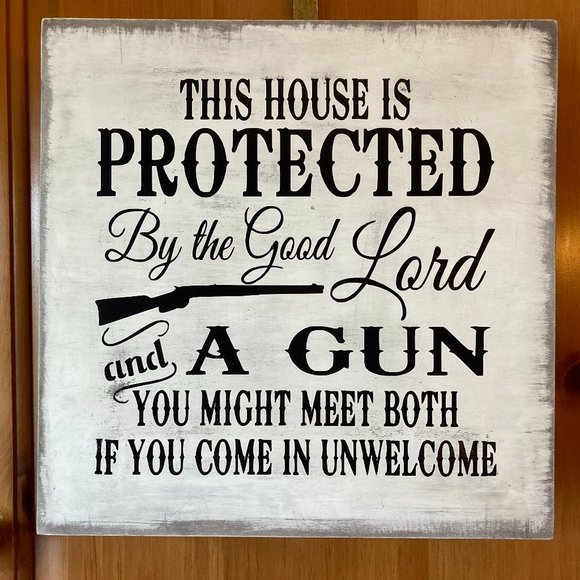 Hand Crafted Wooden Sign